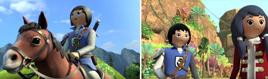 Playmobil dessin animé cheval