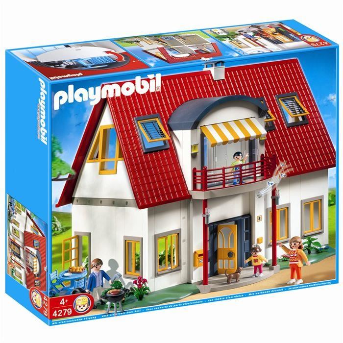 Maison moderne playmobil soldes