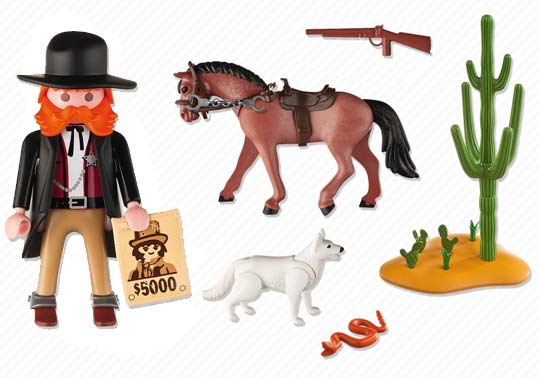 Playmobil cowboy dessin animé