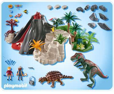 Playmobil dino volcan