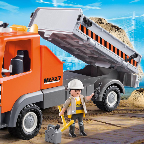 Playmobil 6861 city action flatbed workman's truck