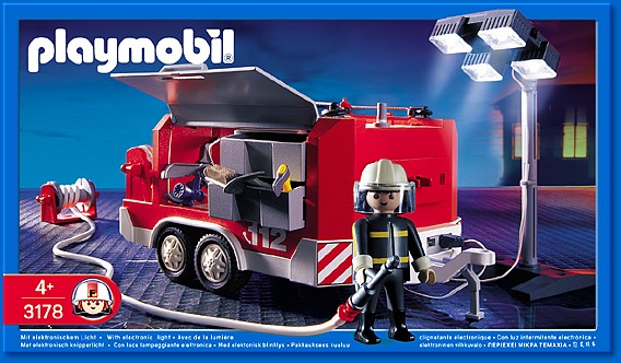 Playmobil pompier boite
