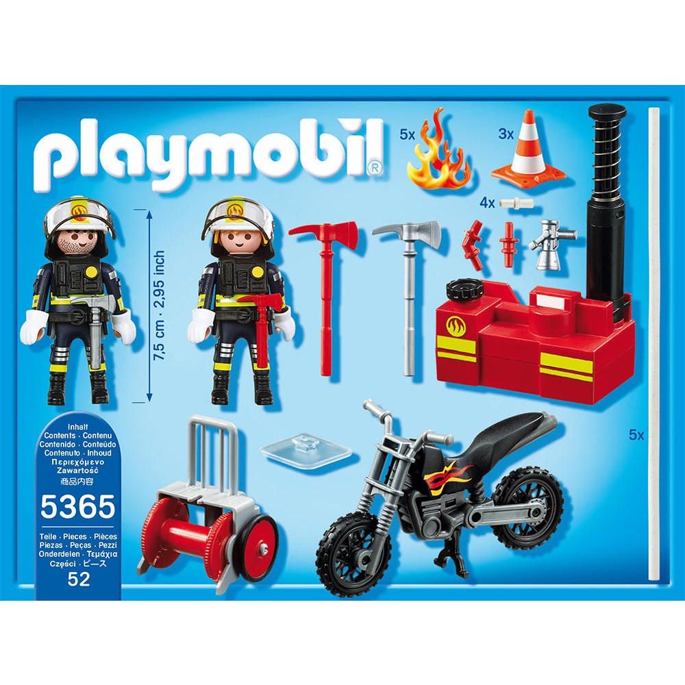Jouer playmobil pompier