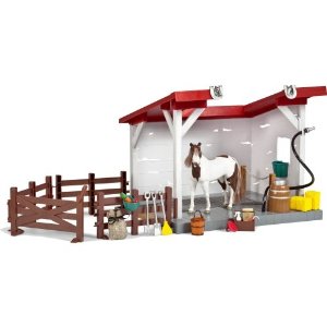 Playmobil cheval et douche