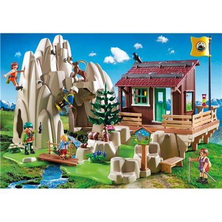 Playmobil rocher d'escalade