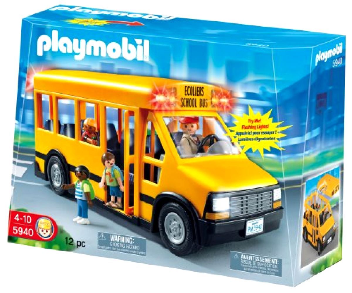 Playmobil school bus vintage