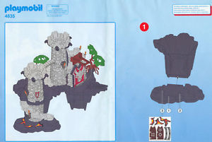 Chateau playmobil dragon plan