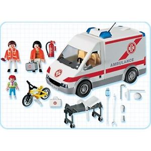 Playmobil ambulance avec secouriste