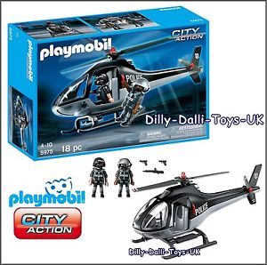 Playmobil city action - helicóptero de policía