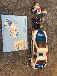 Playmobil city action police car with flashing lights