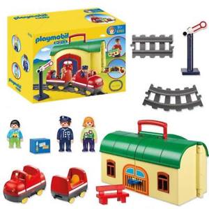 Playmobil 123 train avec rail