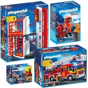 Playmobil garage pompier