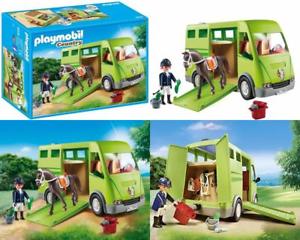 Playmobil country cavalier avec van et cheval jouets de construction
