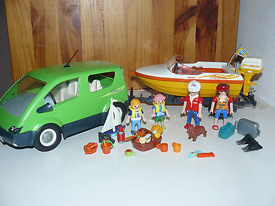 Playmobil bateau avec remorque