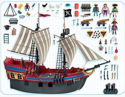 Playmobil notice bateau pirate