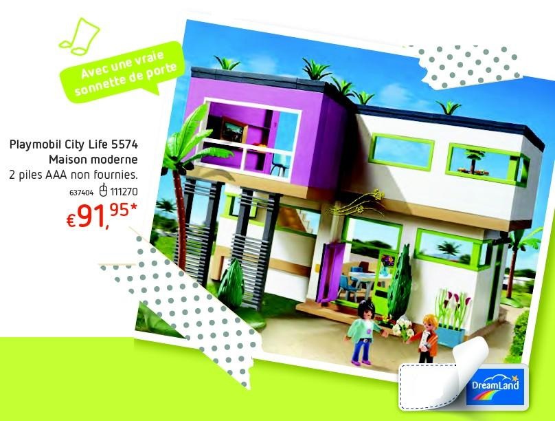 Maison moderne playmobil dimension