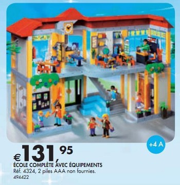 Playmobil 4324 ecole complète avec équipements
