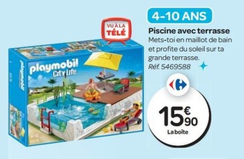 Playmobil piscine avec terrasse