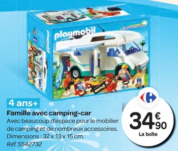 Camping car playmobil 4859 leclerc