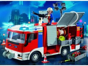 Playmobil pompier lance a incendie