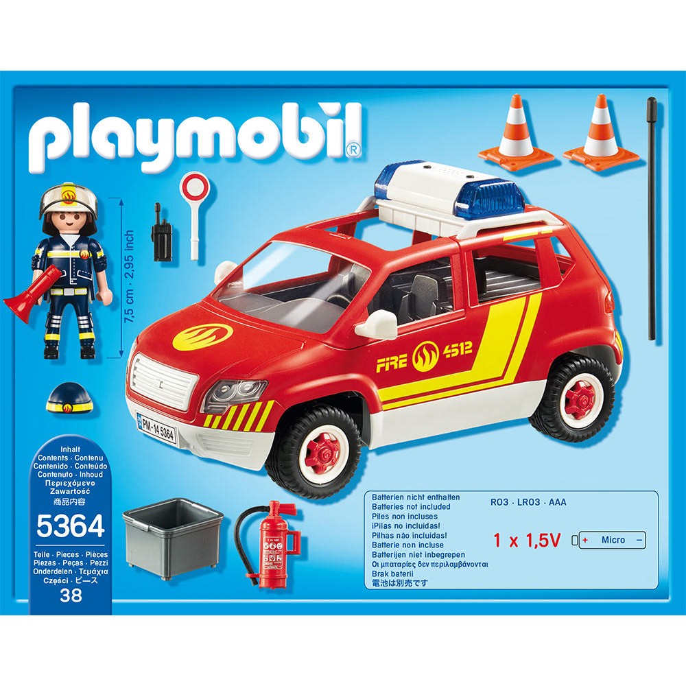 Dessin animé de playmobil pompier