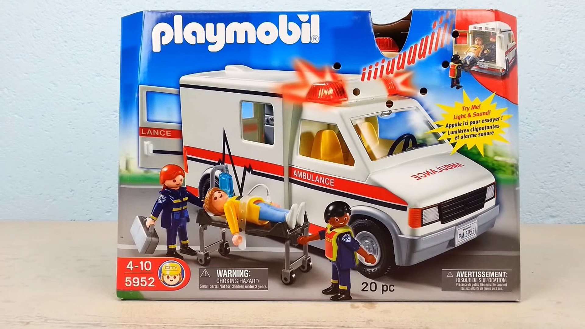 Playmobil ambulance dessin animé