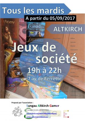 Soirée jeux de société mulhouse