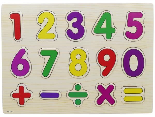 Puzzle bois chiffres