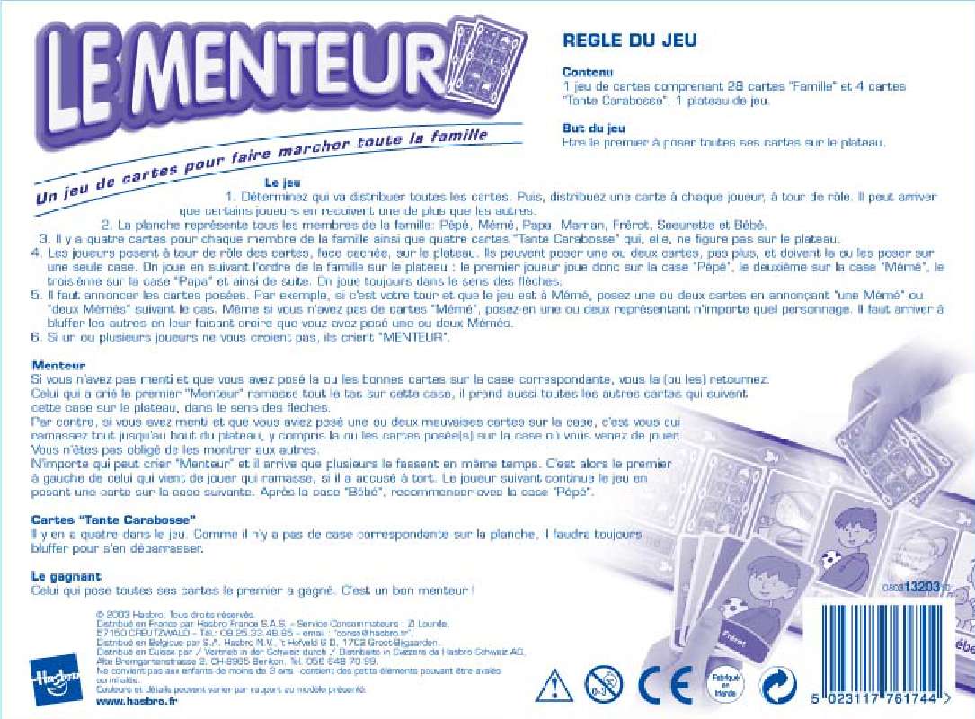 Notices de jeux de société