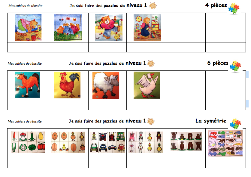 Brevet puzzle maternelle