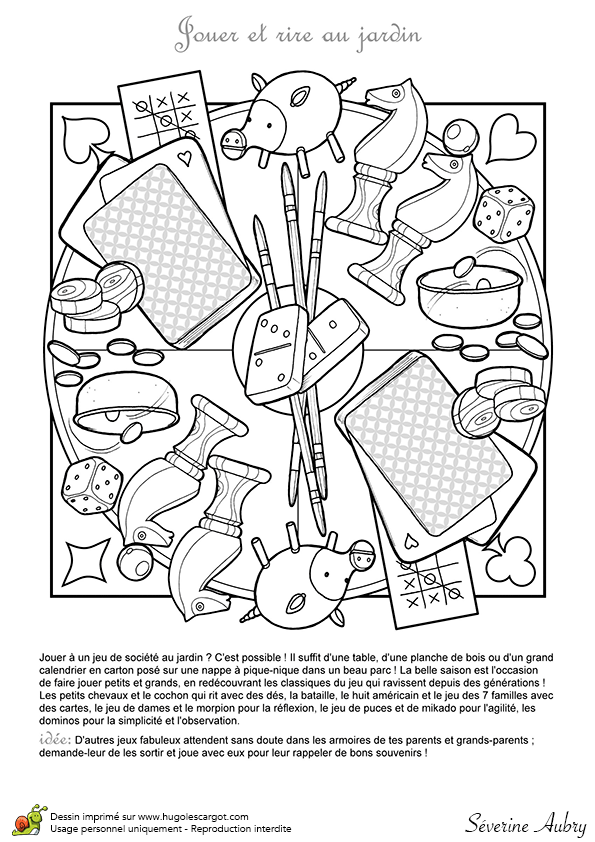 Dessin de jeux de societe