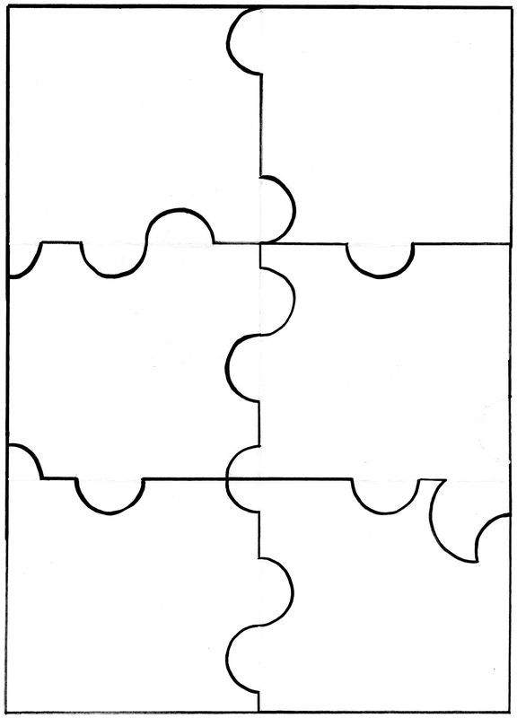 Morceau puzzle vierge