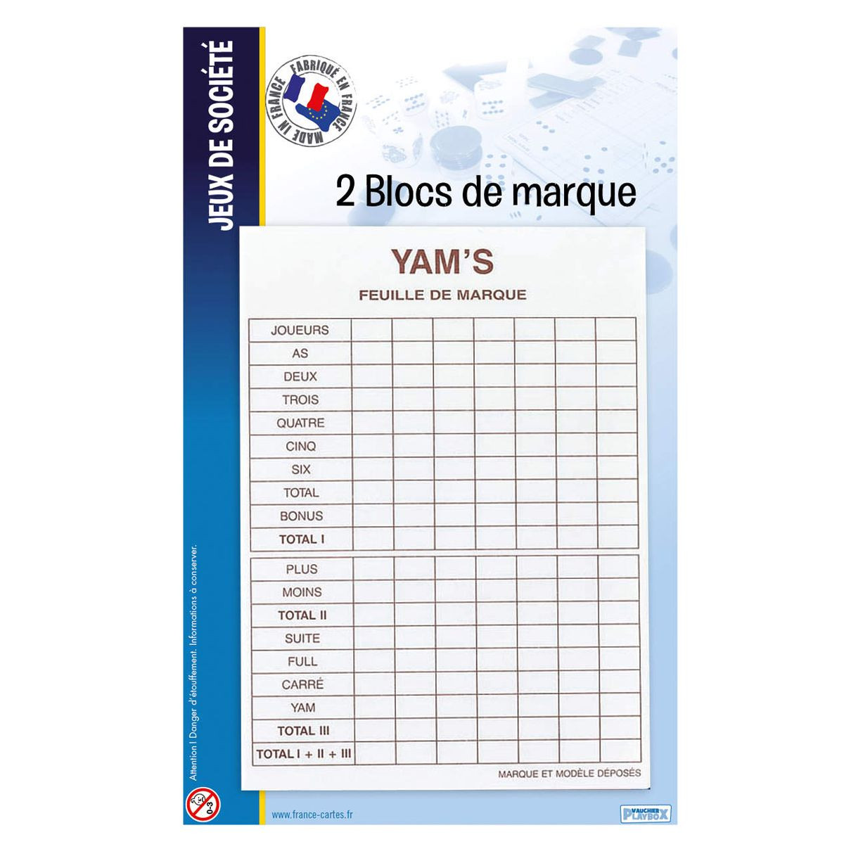 Jeux de société yamm's