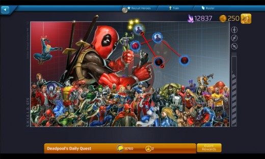 Marvel puzzle quest deadpool daily