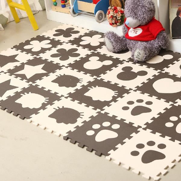 Grand tapis puzzle mousse