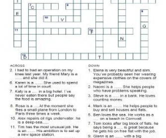 Crosswords puzzle