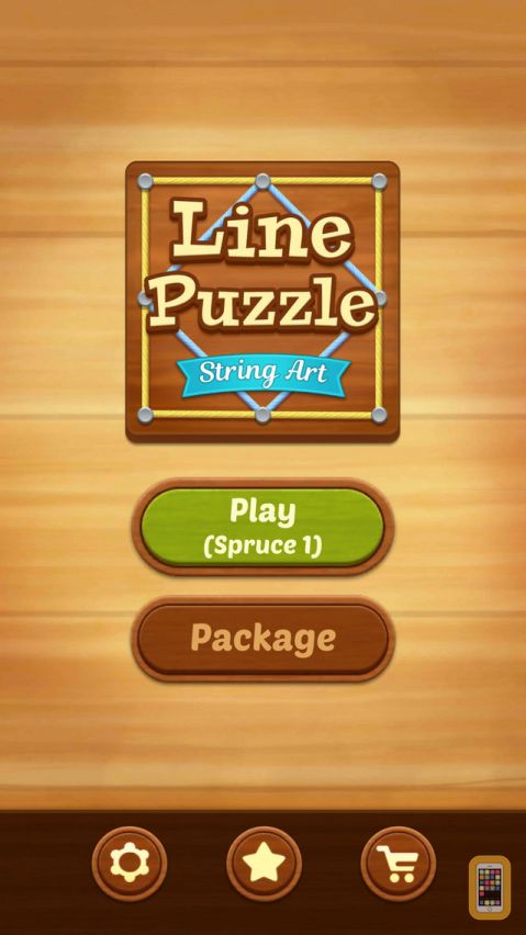 Line puzzle string art