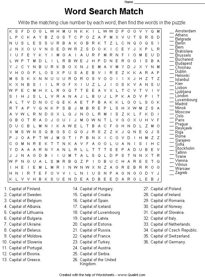Puzzle maker crossword free
