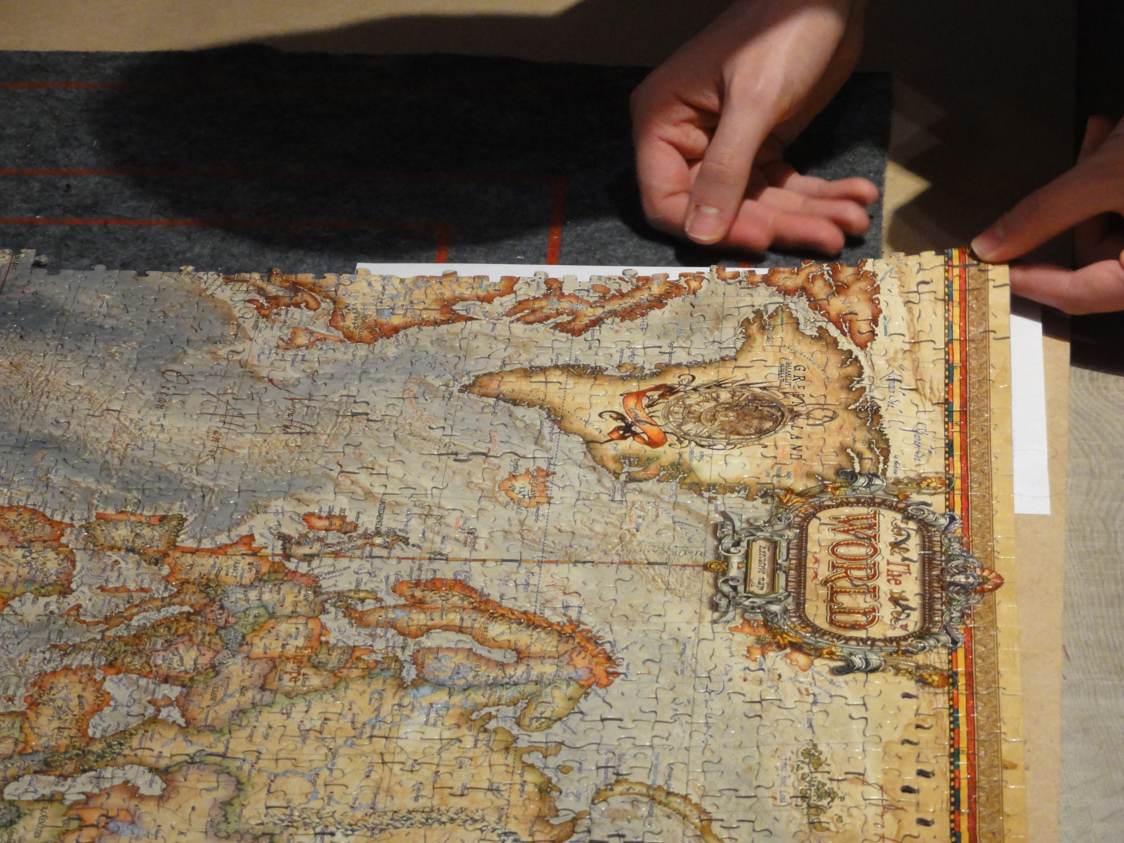 Planche pour coller puzzle