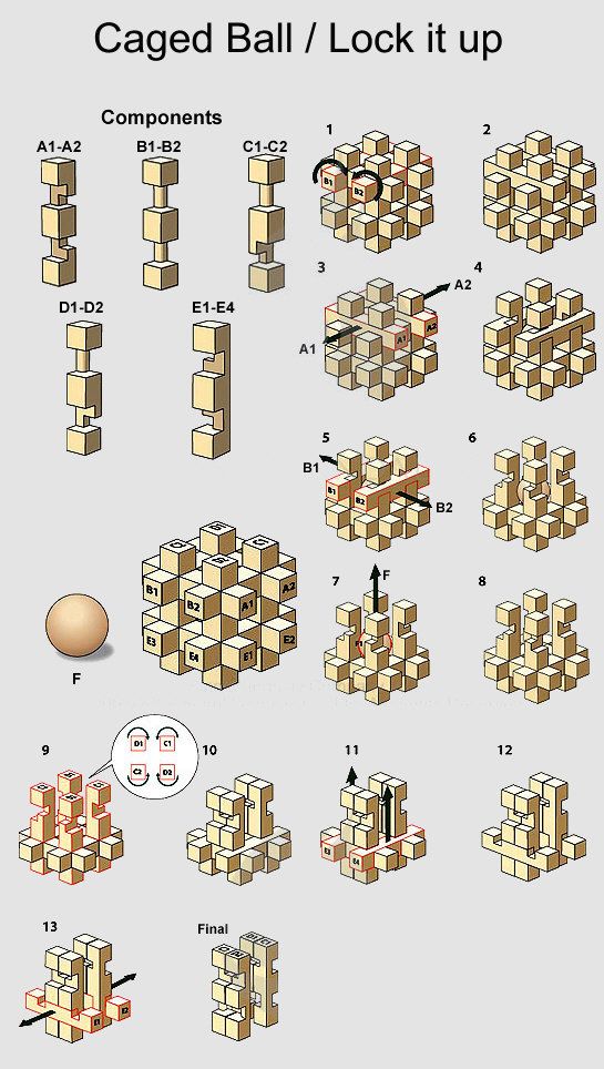 Wooden puzzle solution