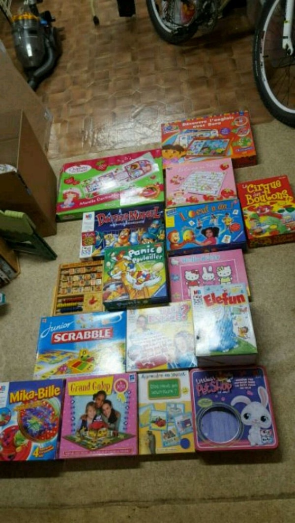 Jeux de société usagés a vendre