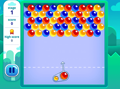 Bubble shooter puzzle game