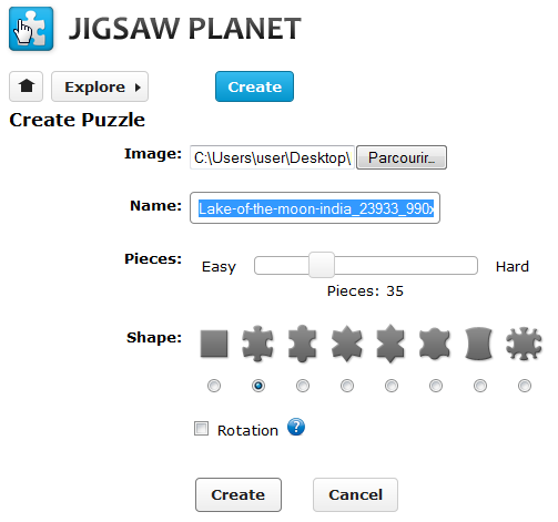 Créer son propre puzzle