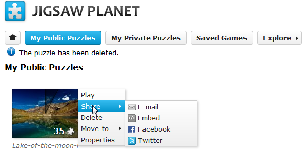 Créer un puzzle à partir d'une image en ligne