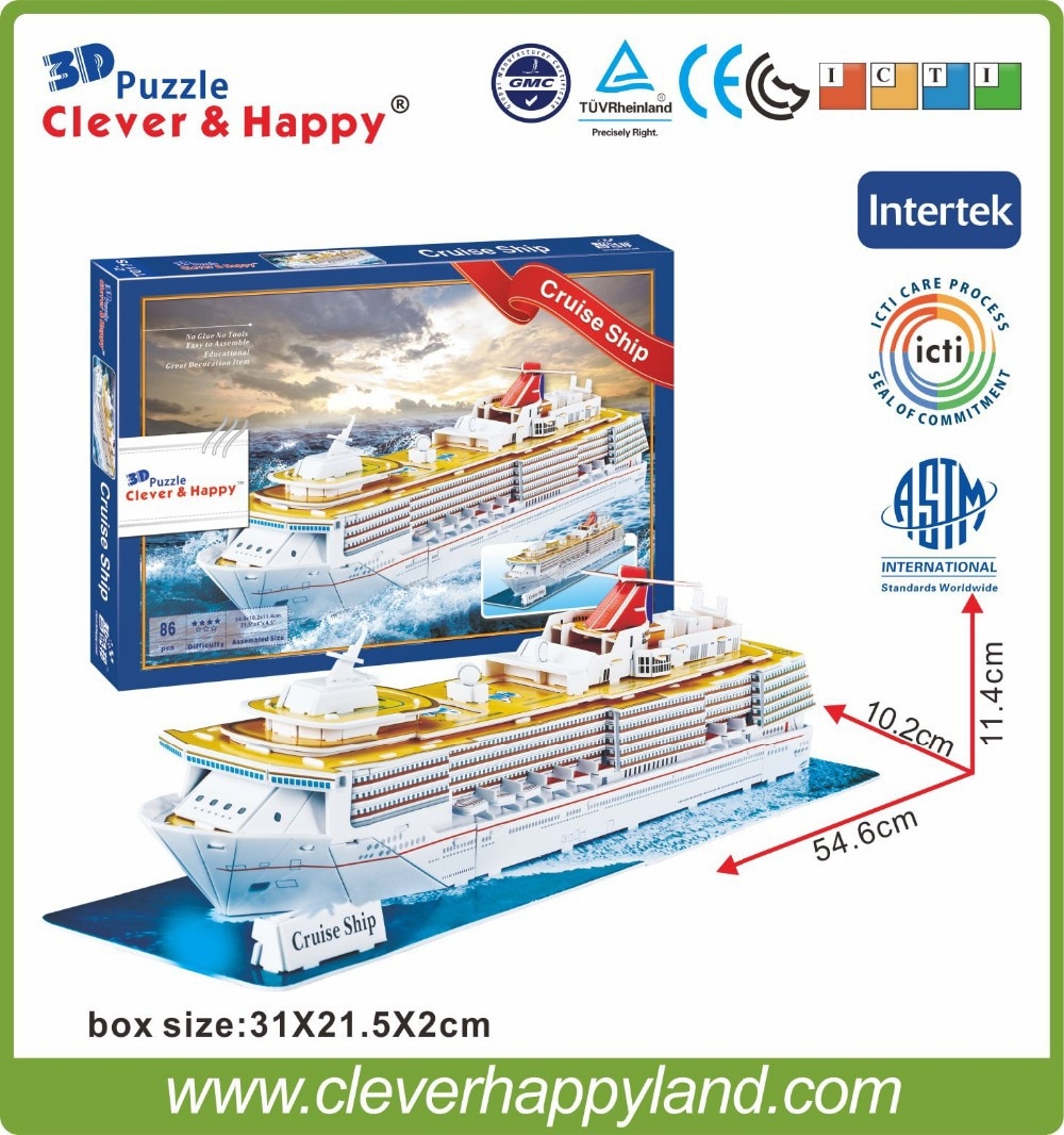 3d puzzle clever and happy