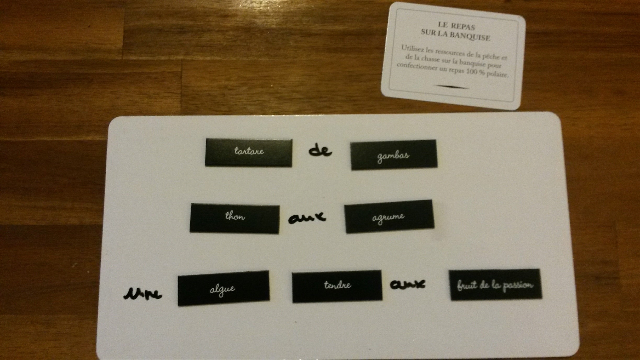 Jeux de société et toque