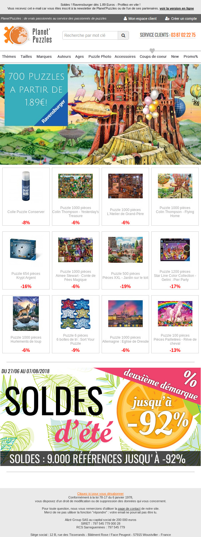 Puzzle soldes