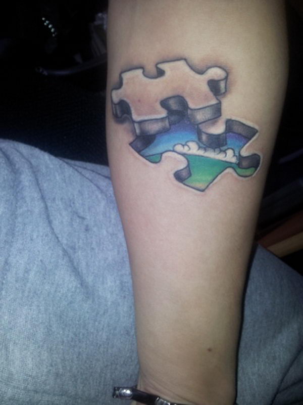 Tatouage piece puzzle