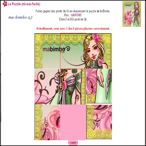 Solution puzzle facile ma bimbo