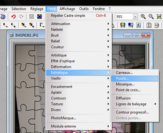 Puzzle photofiltre